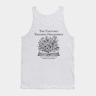 The Tortured Teachers Department Retro Teaching Album Tank Top